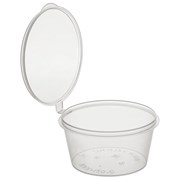 Соусник одноразовый 80 мл, Стандарт, с верхней крышкой, прозрачный, ВЗЛП, 1259П
