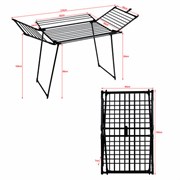 Сушилка напольная для белья раскладная, 5 зон сушки, 25 метров, LAIMA HOME MEGA BLACK, 700471