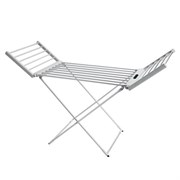 Сушилка для белья напольная, электрическая, раскладная, 3 зоны сушки, алюминиевая, таймер/регулировка темп. 45-70 °С, LAIMA HOME, 700979