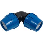 Компрессионный отвод для ПЭ труб Lammin Lm34009075075