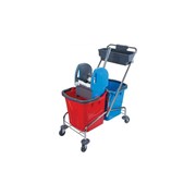 Двухведерная уборочная тележка Uctem-Plas CK753