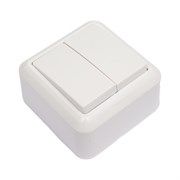 Двухклавишный выключатель Кунцево-Электро ОПТИМА А510-380