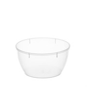 Банка с крышкой 360 мл, пластиковая, под пресервы, прозрачная, диаметр 112 мм, ВЗЛП, 1230П