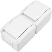 Двойная накладная розетка Kranz KR-78-0802