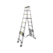 Телескопическая алюминиевая двухсекционная лестница-стремянка Forsage F-UP350-2