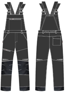 Полукомбинезон ProfLineSpecialist (тк.Смесовая,240), черный