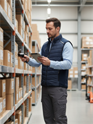 Жилет утепленный ProfLineLeader (тк.Нейлон/Софтшел), синий