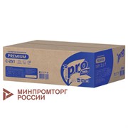 Салфетки 200 шт. PROtissue (Система N4) PREMIUM, 2-слойные, КОМПЛЕКТ 20 шт., 21х16 см, V-сложение, белые, C251