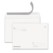 Конверты С4 (229х324 мм), отрывная лента, "Куда-Кому", 100 г/м2, КОМПЛЕКТ 500 шт., STAFF, 118667