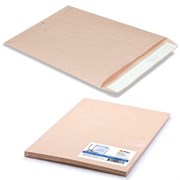 Конверт-пакеты С4 плоские (229х324 мм), до 90 листов, крафт-бумага, отрывная полоса, КОМПЛЕКТ 25 шт., 161150.25