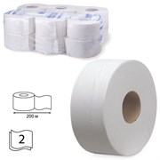 Бумага туалетная 200 м, KIMBERLY-CLARK Scott, КОМПЛЕКТ 12 шт., Performance Jumbo, 2-слойная, белая, артикул 8512
