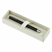 Ручка-роллер PARKER "Vector Black", корпус черный лак, детали из нержавеющей стали, синяя, S0319630