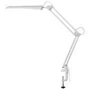 Настольная лампа светильник Гермес на струбцине, СВЕТОДИОДНАЯ, 8 Вт, белый
