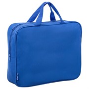 Папка на молнии с ручками STAFF EVERYDAY А4, 1 отделение, полиэстер, 80 мм, синяя, 270740