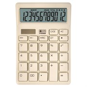 Калькулятор настольный BRAUBERG CH-12-BG (153х103 мм), 12 разрядов, двойное питание, бежевый, 272960