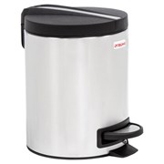 Ведро мусорное с педалью 5 литров "Modern", МАТОВОЕ, нержавеющая сталь, со съемным внутренним ведром, LAIMA, 606301