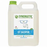 Средство для прочистки канализационных труб с дезинфецирующим эффектом 5 л SYNERGETIC, биоразлагаемое, для всех видов труб и септиков, 108500
