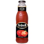 Сок томатный SWELL с мякотью в стеклянной бутылке 0,75 л, для детского питания, 4040180065