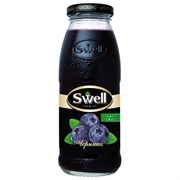 Нектар черничный SWELL прямого отжима в стеклянной бутылке 0,25 л, 4040221170