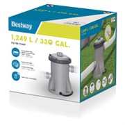 Картриджный фильтр-насос 1249 л/ч, картридж I, для бассейнов от 183 до 366 см, BESTWAY, 58381