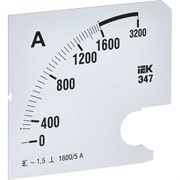 Сменная шкала к амперметру IEK э47
