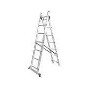 Комбинированная двухсекционная лестница ForceKraft fk-bl-e207 52850