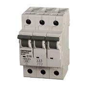 Автомат Светозар Премиум 3п, C, 16А, 6кА, 400В