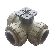 Трехходовой шаровой кран TECHNO 3050-PP