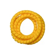 Спиральная пластиковая защита PARLMU SG-68-C12-k2, полипропилен, размер 68, выпуклая поверхность, цвет желтый, длина 2 м