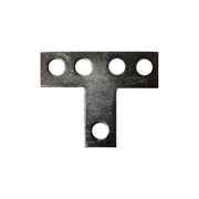 Т-образная пластина Lucky Guy 100x30x80x4 мм, оцинк.