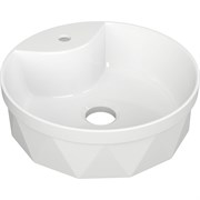 Круглая накладная раковина Bauedge BAU Element Cristal D40