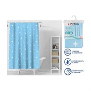 Штора для ванной комнаты PERFECTO LINEA Secret 180x180, с кольцами, звездное небо