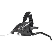 Шифтер/ручка тормоза Juchuang F- 51 3 speed, трос 1650мм, черный