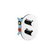 Трехрежимный термостатический смеситель скрытого монтажа Ravak CR 067.00 X070075