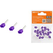 Штыревой втулочный изолированный двойной наконечник TDM ELECTRIC НШвИ 2