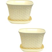 Квадратное кашпо Violet N-Kahpo-2/-36341-26