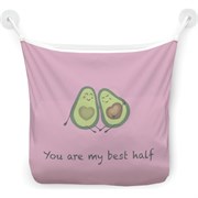 Настенная сетка-органайзер для ванной для игрушек JoyArty Ты моя лучшая половинка