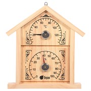 Термометр для бани и сауны Банные Штучки Банная станция Домик