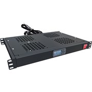 Модуль вентиляторный NTSS крепление на 19 1U, 4 элемента, электронный термоконтроллер, цифровой термодатчик, черный RAL 9005 -