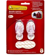 Средний легкоудаляемый дизайн-крючок Jetservice 77791