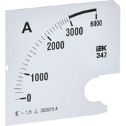 Сменная шкала к амперметру IEK э47