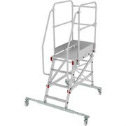Передвижная односторонняя лестница-подмости НОВАЯ ВЫСОТА NV 5510