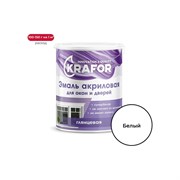 Акриловая эмаль для окон и дверей KRAFOR 44990
