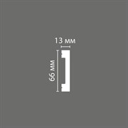 Ударопрочный влагостойкий напольный плинтус под покраску Stenopol C7157