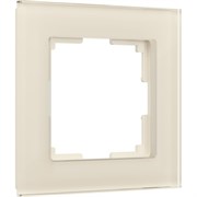 Рамка WERKEL на 1 пост молочный стекло