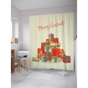 Шторка-занавеска для ванной JoyArty Гора с подарками