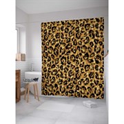 Шторка-занавеска для ванной JoyArty Леопардовый узор