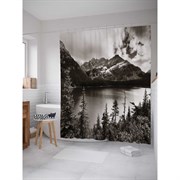 Шторка-занавеска для ванной JoyArty Горный полет