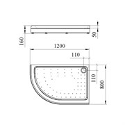 Поддон к душевому углу Радомир Соул 3