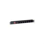 Блок розеток ExeGate ServerPro PDU-19H702 Al-7S-C14-SW-O